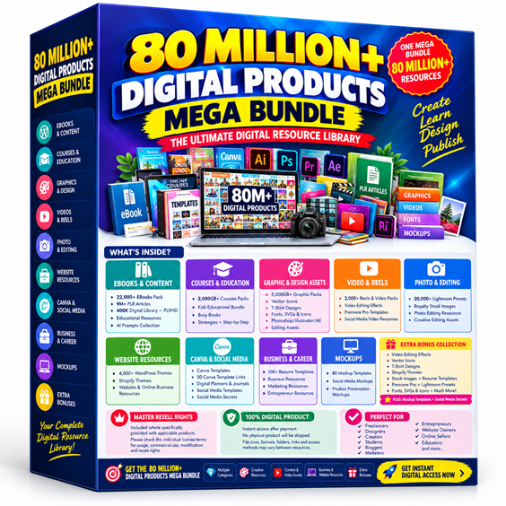 80 Million+ Digital Mega Bundle