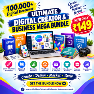 Ultimate Digital Creator & Business Mega Bundle 100,000+ Digital Resources